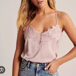 A&F Satin Lace Bodysuit